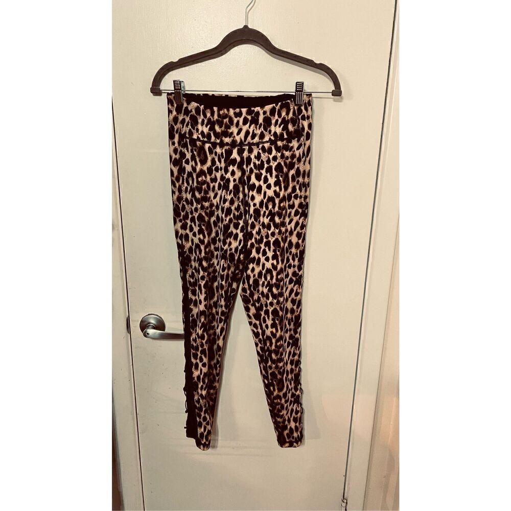 Victoria's Secret Leopard Print Leggings Netted Ankle Size S